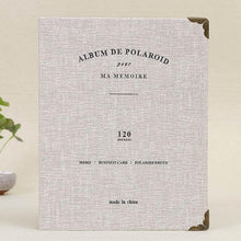 Load image into Gallery viewer, 120 Pockets PU Leather Photo Album for 3 inch Instant Polaroid Mini DIY Photo Albums Birthday Gift Family Scrapbook Albums Family Anniversary Gift For Couple