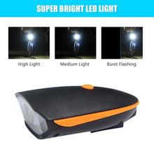 Load image into Gallery viewer, 1200mAh Rechargeable Bike Headlight with Horn