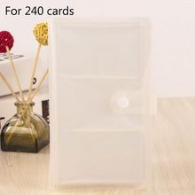 Load image into Gallery viewer, 120/240 Cards Capacity Cards Holder Binders Albums For 60*90mm Cards Book Sleeve Photo Albums Family Scrapbook Albums Family Anniversary Gift For Couple