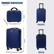 Load image into Gallery viewer, 2-Piece Spinner Luggage Set – 20” Carry-On & 14” Crossbody Handbag