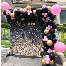 Load image into Gallery viewer, 125 pcs Black Pink Balloon Garland Kit as Backdrop For Birthday Baby Bridal Shower Party Decorations Bridal Showers Office Party Girl Party Luxury Ballons Decoration