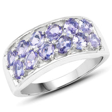 Load image into Gallery viewer, 2.04 Carat Genuine Tanzanite .925 Sterling Silver Ring