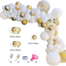 Load image into Gallery viewer, 129Pcs Purple And Gold Balloons For Happy Birthday Foil Balloons Banner Circle Dots Garland Birthday Party Decorations Birtdhay Ballons Decoration