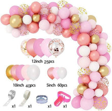 Load image into Gallery viewer, 129Pcs Purple And Gold Balloons For Happy Birthday Foil Balloons Banner Circle Dots Garland Birthday Party Decorations Birtdhay Ballons Decoration
