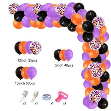 Load image into Gallery viewer, 129Pcs Purple And Gold Balloons For Happy Birthday Foil Balloons Banner Circle Dots Garland Birthday Party Decorations Birtdhay Ballons Decoration