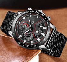 Load image into Gallery viewer, Men's Sports Waterproof Watch With Stainless Steel Bracelet Unique Design Perfect Gift For Your Man