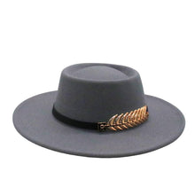 Load image into Gallery viewer, Autumn Winter Women Men Vintage Fedora Women's Foldable Short Brim Floppy Hat Gentleman Elegant Warm Hats Lady Party Luxury Caps Classic Summer Beach Sun Hat