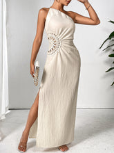Load image into Gallery viewer, One Shoulder Sleeveless Maxi Dress Elegant & Sophisticated Evening Wear Women Luxury Party Dress