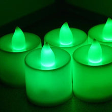 Load image into Gallery viewer, 12Pcs Electronic LED Tea Light Candles Flickering Bulb Battery Operated Flameless LED Tea Light for Seasonal & Festival Celebration Electric Fake Candle Realistic Battery-Powered Flameless Candles for Home Bedroom Party Wedding Festival Decor