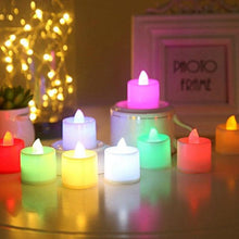Load image into Gallery viewer, 12Pcs Electronic LED Tea Light Candles Flickering Bulb Battery Operated Flameless LED Tea Light for Seasonal & Festival Celebration Electric Fake Candle Realistic Battery-Powered Flameless Candles for Home Bedroom Party Wedding Festival Decor