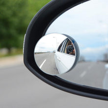 Load image into Gallery viewer, 1/2PCS HD 360 Degree Wide Angle Adjustable Car Rear View Convex Mirror Auto Rearview Back Mirror Vehicle Blind Spot Rimless Automotive Blind Spot Mirrors Small Round Convex Adjustable 360°Rotate Wide Angle Car Rear View Side Mirror Wide Angle Mirror