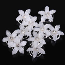 Load image into Gallery viewer, 12pcs/lot Swirl Spiral Bridal Wedding Twist Crystal Flower Hair Spin Pins Women Hair Jewelry Girls Accessories Wedding Hair Accessories for Brides and Bridesmaids