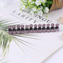 Load image into Gallery viewer, 12pcs/set Mini Rhinestone No-Slip Grips Hair Clips for Women Girls Glitter Teeth Metal Clamps Flower Gorgeous Hair Accessories For Brides And Bridesmaids