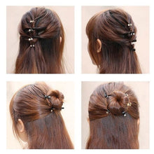 Load image into Gallery viewer, 12pcs/set Mini Rhinestone No-Slip Grips Hair Clips for Women Girls Glitter Teeth Metal Clamps Flower Gorgeous Hair Accessories For Brides And Bridesmaids