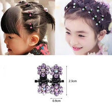Load image into Gallery viewer, 12pcs/set Mini Rhinestone No-Slip Grips Hair Clips for Women Girls Glitter Teeth Metal Clamps Flower Gorgeous Hair Accessories For Brides And Bridesmaids