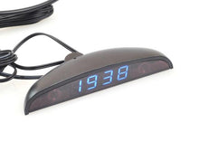 Load image into Gallery viewer, 12V Car Interior 3 In 1 Car Clock Voltmeter Thermometer and Voltage Meter Monitor Touch Switch Blue Red Light Thermometers Voltmeter Gauge Electronic Clock LED Digital Display LCD Screen Clock