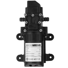 Load image into Gallery viewer, 12V Water Pump with 2 Hose Clamps 123PSI Self Priming Sprayer Pump