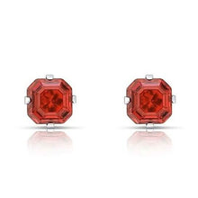 Load image into Gallery viewer, 1.3 Carat Cz Asscher-Cut Sterling Silver Stud Earrings