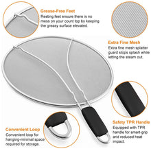 Load image into Gallery viewer, 13-Inch Stainless Steel Grease Splatter Screen