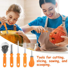 Load image into Gallery viewer, 13-Pieces: Halloween Pumpkin Stainless Steel Carving Kit