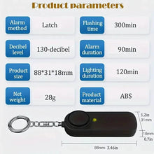 Load image into Gallery viewer, 130dB Personal Security Alarm