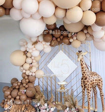 Load image into Gallery viewer, 138 pcs Coffee Brown And Skin Balloon Arch Garland Kit For Kids Baby Shower Birthday Party Decoration Girls and Boys Universal Birthday Party Kid Decoration