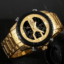 Load image into Gallery viewer, Mens Wrist Watch, Waterproof Analog Digital Watches Multifunction Stainless Steel Business Watches For Man Perfect Gift
