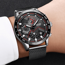 Load image into Gallery viewer, Men's Sports Waterproof Watch With Stainless Steel Bracelet Unique Design Perfect Gift For Your Man