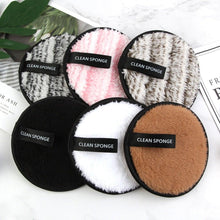 Load image into Gallery viewer, 1/3PCS New Makeup Removal Sponge Flutter Wash Cotton Flapping Reusable Wet Sponge Face Puff Soft Natural Cleaner Premium Microfiber Cloth