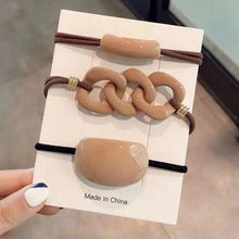 Load image into Gallery viewer, 1/3Pcs/Set Women Scrunchie Hair Ties Ponytail Holder Headband Rubber Bands Fashion Elastic Hair Bands Hair Rope Gorgeous Hair Accessories For Women