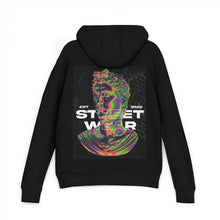 Load image into Gallery viewer, Trendy Unisex French Terry Hoodie with Abstract Street Wear Design, Cool Layering Essential, Perfect for Casual Outings