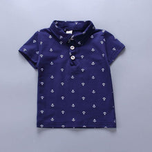 Load image into Gallery viewer, Modern Luxury Baby Boys T shirt And Shorts Anchor Printed Children's Clothing in Elegant Deisgn