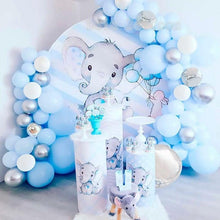 Load image into Gallery viewer, 141pcs Luxury Blue Silver And White Boys Balloon Arch Garland Kit For Bridal Baby Shower Wedding Birthday Graduation Party Baby Shower Ballon Party Decoration