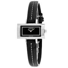 Load image into Gallery viewer, Coach Women's Black Leather Silver Quartz