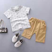 Load image into Gallery viewer, Modern Luxury Baby Boys T shirt And Shorts Anchor Printed Children's Clothing in Elegant Deisgn