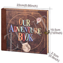 Load image into Gallery viewer, 146 page Travel Photo Album Journal Adventure Book For Traveling Office Home School Business Writing Gift Memory Album Cover Refillable Notebook Photo Album