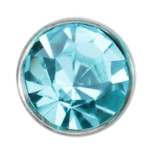 Load image into Gallery viewer, 20G Stainless Steel Aqua Gem Micro Nose Bone
