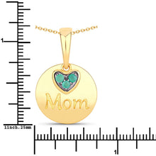 Load image into Gallery viewer, 0.17 Carat Genuine Emerald .925 Sterling Silver Pendant