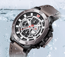 Load image into Gallery viewer, Men's Casual Waterproof Watch With Chronometers And Fluorescent Hands Excellent Design Perfect Gift