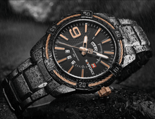Load image into Gallery viewer, Men's Luxury Stainless steal Waterproof Watch With Day And Date Display Unique Design Perfect Gift In Modern Metal Men Wrist Watch Design