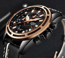 Load image into Gallery viewer, Waterproof Men's Sports Watch With Leather Transparent Belts, Chronometers Day View Perfect Gift