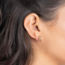 Load image into Gallery viewer, 14k Gold Ball Stud Earrings, High Polish Finish Ball Studs