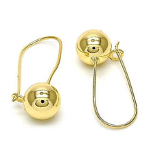 Load image into Gallery viewer, 14K Gold Filled High Polish Finish Leverback Earring, Ball Design, Polished Finish, Golden Tone