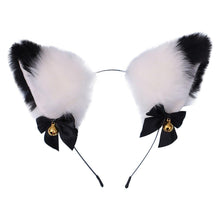 Load image into Gallery viewer, 15 Colors Beautiful Masquerade Halloween Cat Ears Cosplay Cat Ear Party Costume Bow Tie Bell Headwear Headband Gorgeous Hair Accessories For Women