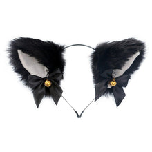 Load image into Gallery viewer, 15 Colors Beautiful Masquerade Halloween Cat Ears Cosplay Cat Ear Party Costume Bow Tie Bell Headwear Headband Gorgeous Hair Accessories For Women
