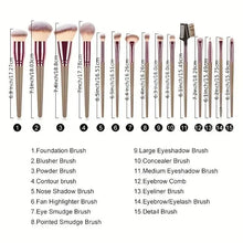 Load image into Gallery viewer, 15-Pieces Set: Professional Makeup Brush