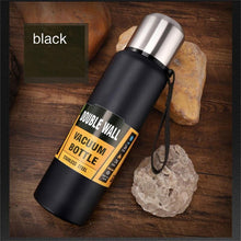 Load image into Gallery viewer, 1500ml Water Bottle Stainless Steel Cold Hydroflask Thermos Large Capacity Thermal Mug Cup Sport Cycling Vacuum Flask Insulated Vacuum Insulated Thermos Water Bottle with Wide Mouth Cup BPA-Free Stainless Steel Water Bottles