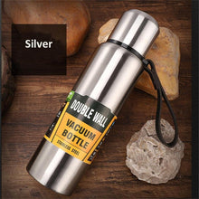 Load image into Gallery viewer, 1500ml Water Bottle Stainless Steel Cold Hydroflask Thermos Large Capacity Thermal Mug Cup Sport Cycling Vacuum Flask Insulated Vacuum Insulated Thermos Water Bottle with Wide Mouth Cup BPA-Free Stainless Steel Water Bottles