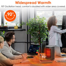 Load image into Gallery viewer, 1500W Electric Space Heater Ceramic Heater Fan with 3 Modes Remote Control Digital Display