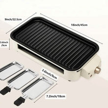 Load image into Gallery viewer, 1500W Smokeless Electric Indoor Grill with Removable Non-Stick Plate